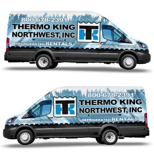 Design a bold and attention seeking van wrap for Thermo King Northwest