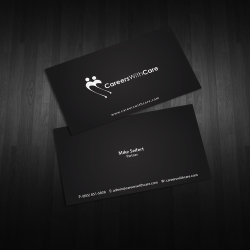 Hire Me business cards Diseño de An'