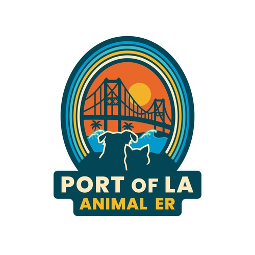 Abstract surf/skate branding for new Animal Emergency Hospital in the Port of LA Design by Budi Karso