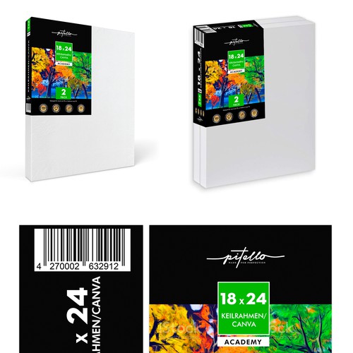 Clean, Professional, Not Boring Packaging Design For Canva Panels (artist material company) Design by Creativedzine