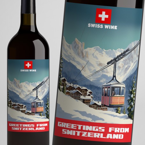 SWISS WINE for tourists Design by Windmill Designer™