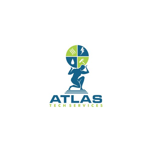 Guaranteed-  Create a logo and branding concept for Atlas Tech Services Design by lemahijo Std.