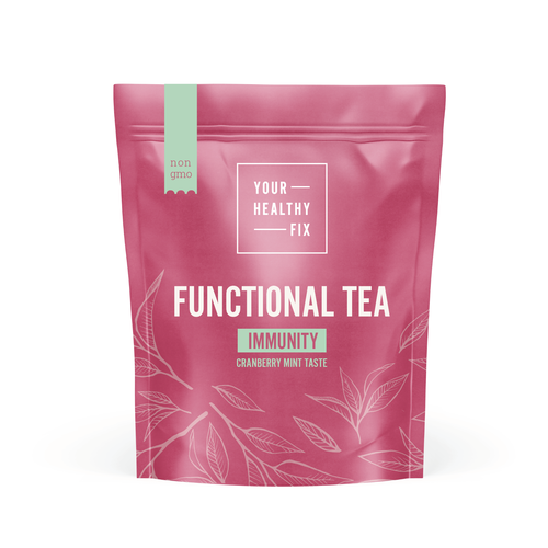 Functional Tea collection design for a health supplement brand! Design by VoiceDesign