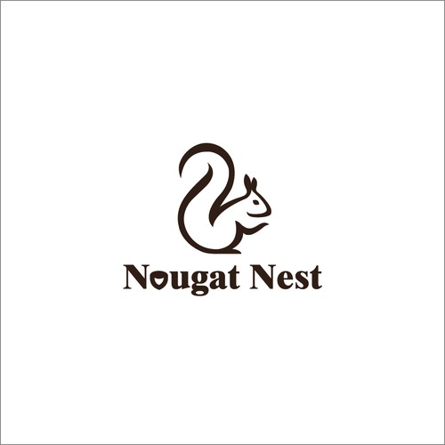 Simple yet elegant Squirrel design Diseño de Greycell design
