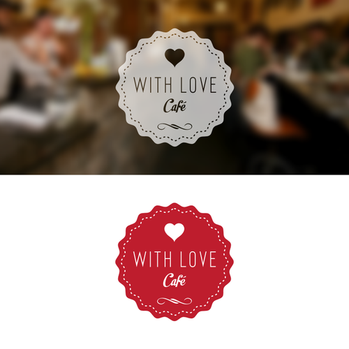 Logo for With Love Café Design by Angga Panji™