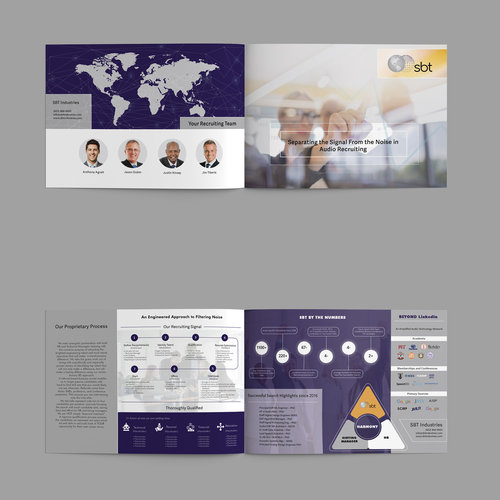 Audio Tech. Recruiting Brochure outline and examples provided