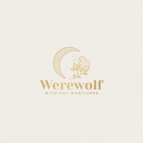 99d: Werewolf Midnight Manicures logo Design by João Felipe Dias