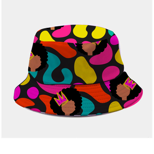 Bucket Hat Designs for Girls (black culture theme) Design by ash00 Designs