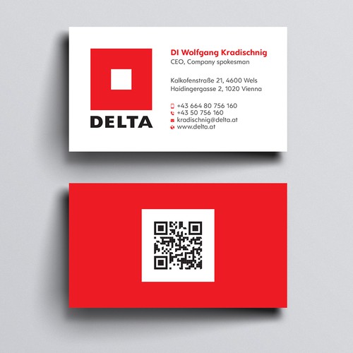 DELTA Business Card Relaunch Design réalisé par Design sp