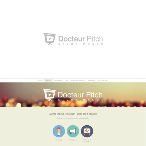 Design a logo for a Communication Coach and Powerpoint Producer -
Docteur Pitch Design by ·John·