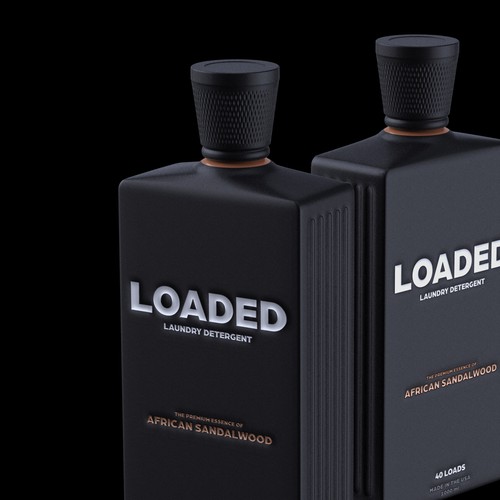 Masculine Cologne-Scented Laundry Detergent Bottle Diseño de Borisshija