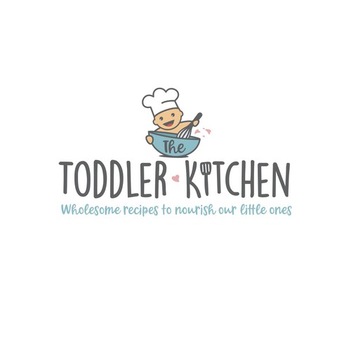 Fun logo for a food blog company focused on toddler and family nutrition and recipes.-ontwerp door meryofttheangels77