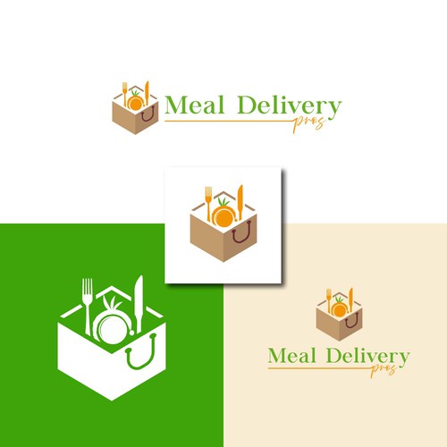 Simple Logo for Meal Delivery Pros (Quick and Easy With Colors Chosen) Design by line2code