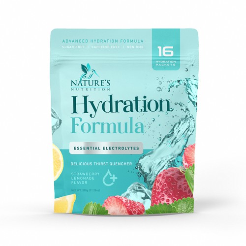 Refreshing Hydration Electrolytes Design Needed for Nature's Nutrition Design by a x i o m a ™