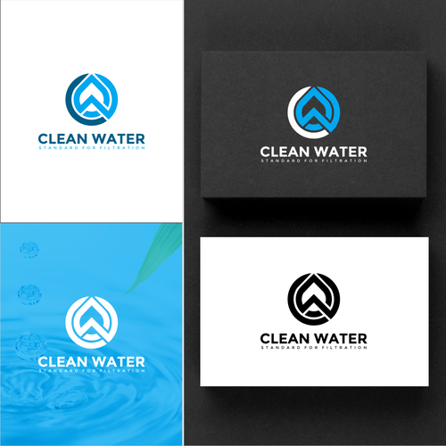 Simple Clean Logo for Water Filtration Company Design by C A S S I E ✔