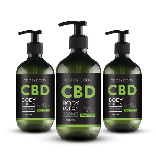 CBD Body Lotion Label Design Contest Design by GayanMH