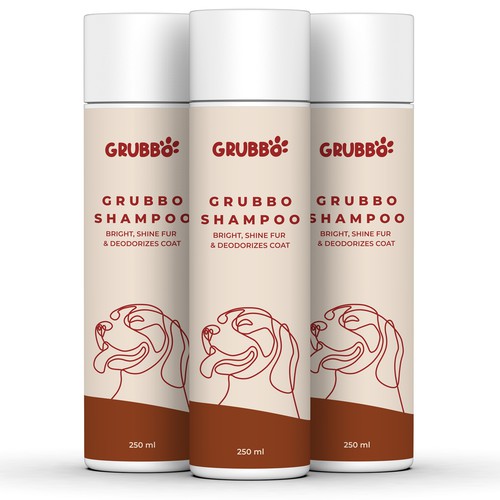 Design label for dog shampoo Diseño de Imee008