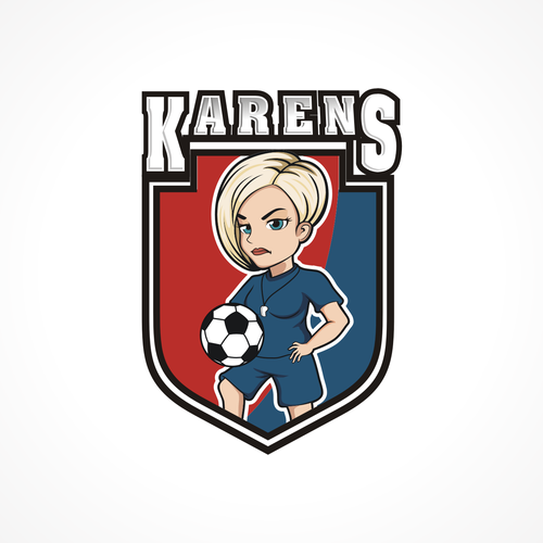 Fun creative logo for a teenage girls soccer team Design by JDL's