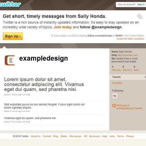Luxury real estate company looking to tweet tweet tweet | Twitter  background design contest | 99designs
