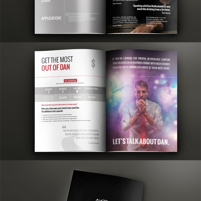 Create Awesome Speaking Brochure for Billion-dollar Speaker | Brochure ...