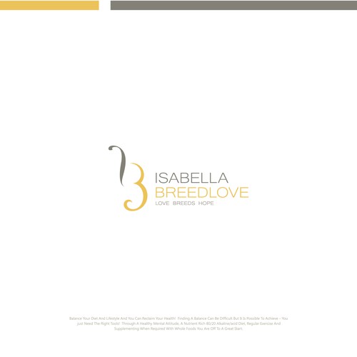 Create a powerful logo for Isabella Breedlove a new artist in the Country Music and she's Latina! Design by Roadpen