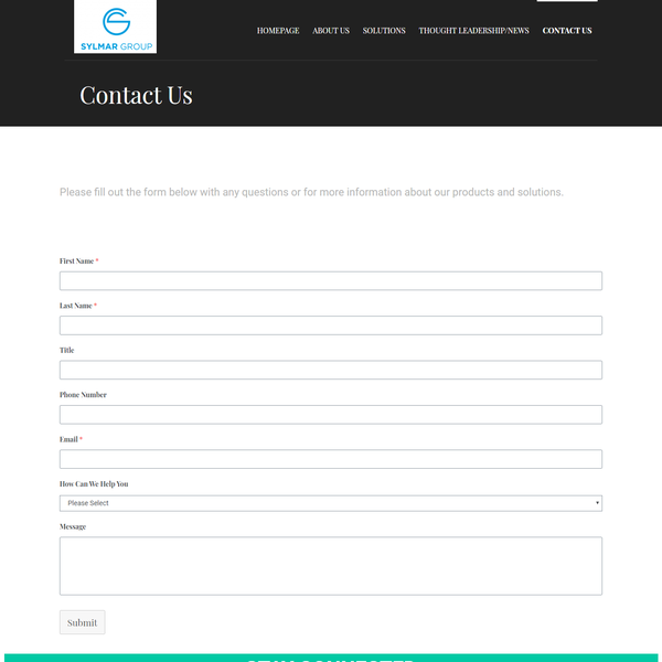 Contact page design