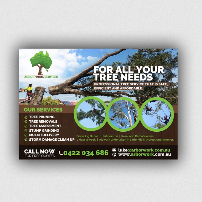 Design A5 leaflet for local tree work (arboriculture) business Postcard, flyer or print contest