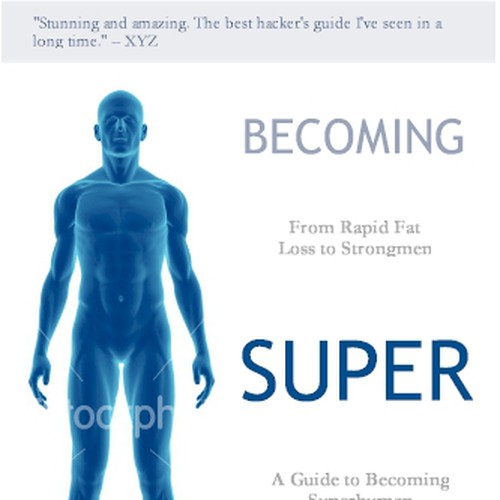 "Becoming Superhuman" Book Cover Design von JoachimS