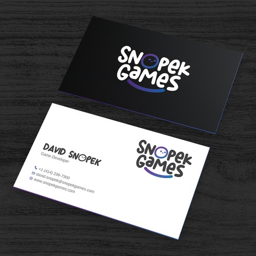Business Cards for an indie Game Developer Design by Rakibh