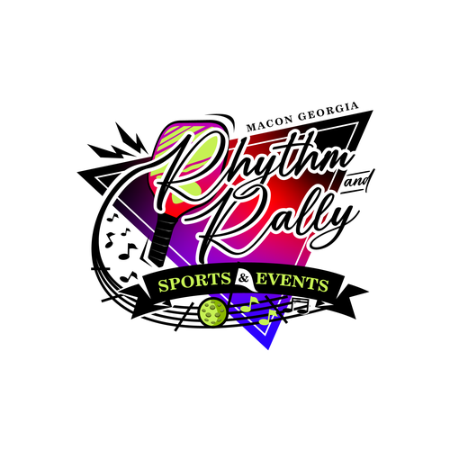 Music Meets Pickleball! Cool, musical logo for sports facility Design by Wiell