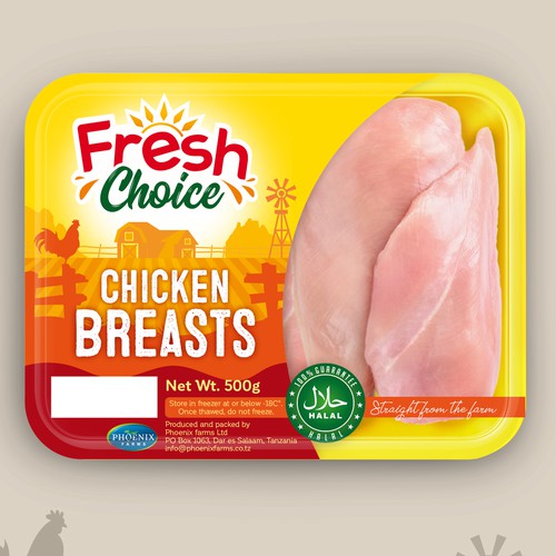 Packaging design for our chicken. Design by Daisygirl1702