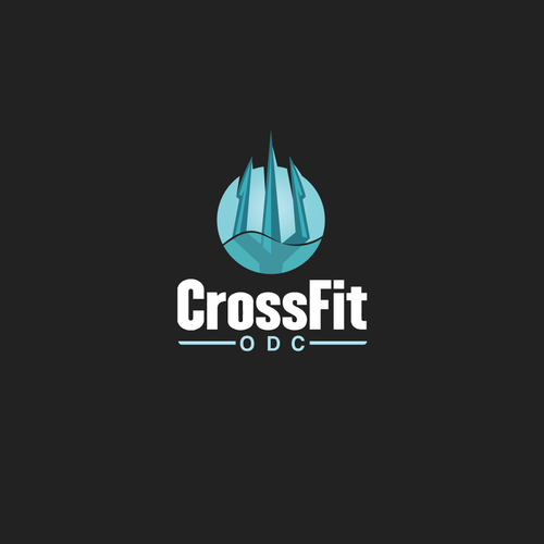 Logo pour une salle de CrossFit (France), thématique : trident, mer, odyssée, poseidon … Design by Democomics
