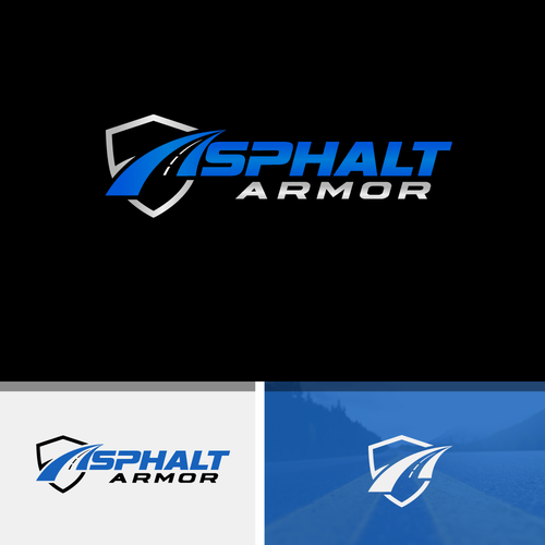 Powerful logo design for the most durable asphalt coating available Design by shadow`art