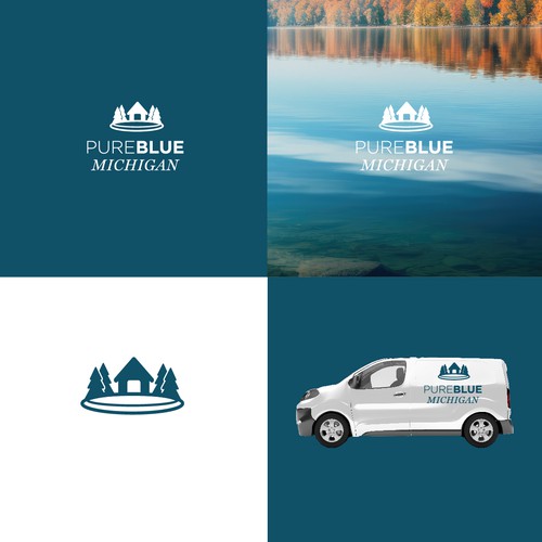 Pure Blue Michigan Design by M.I.Thomson