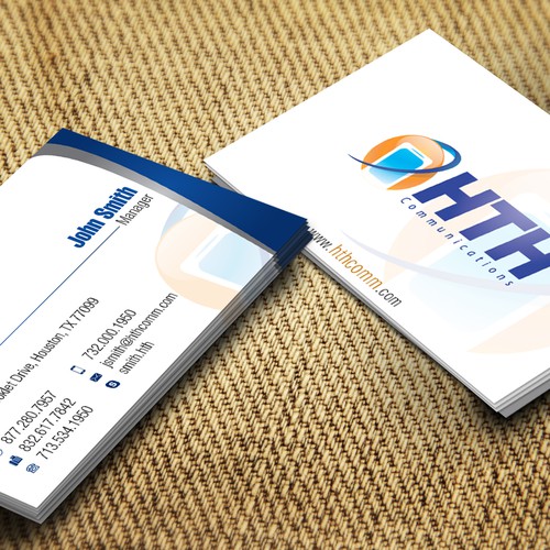 Business Card for HTH Communications Design by Miss Joe