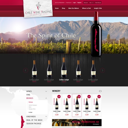 Web page design contest entry by 2ché