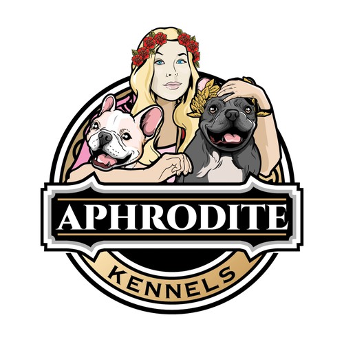 Diseño de Design logo for French Bulldog breeder In Music City Aphrodite Kennels de infernal kiss