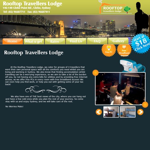 Backpacker website needs a fresh look Design by acim™
