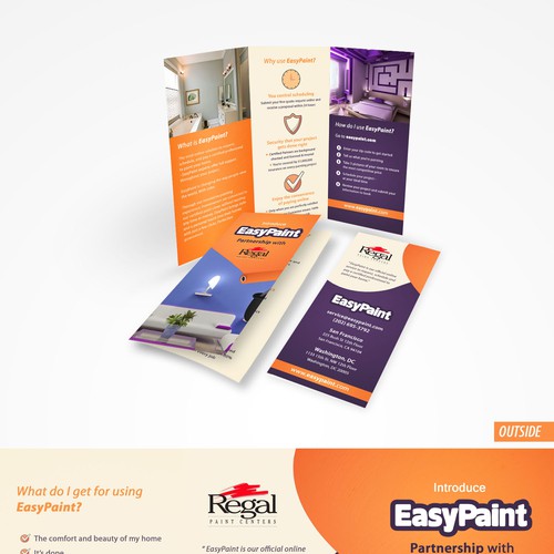 Awesome Brochure Design  for Online  House  Painting Company  