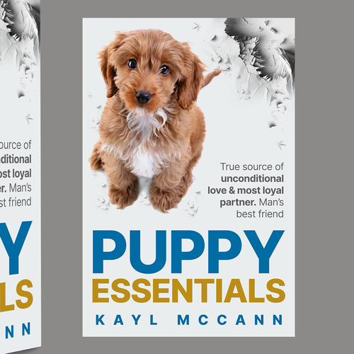 Cute puppy behaving badly for book cover Design by praveen007