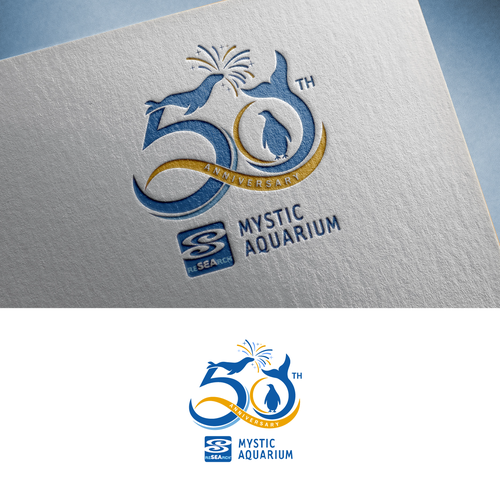 Mystic Aquarium Needs Special logo for 50th Year Anniversary Design by Alexa_27