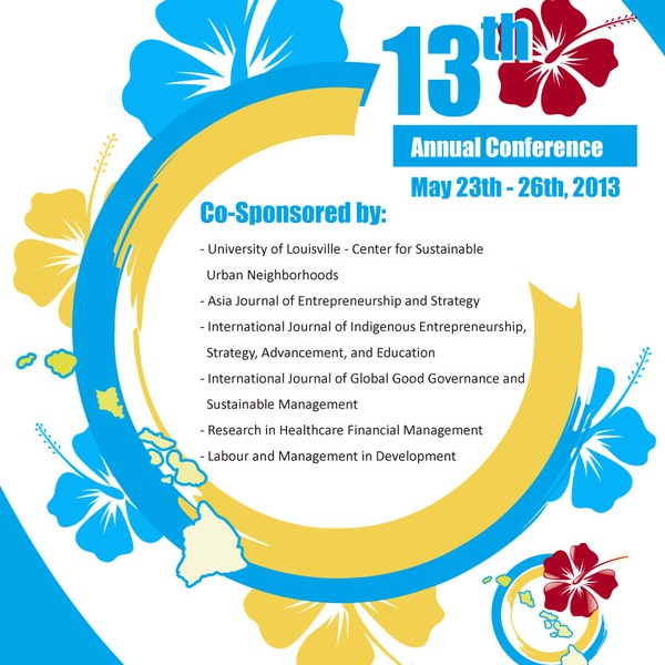 Create the next postcard or flyer for Hawaii International Conference on Business