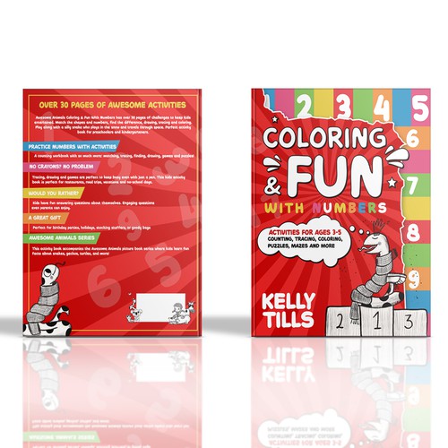 Cover design for coloring & activity book Design by Goobleense