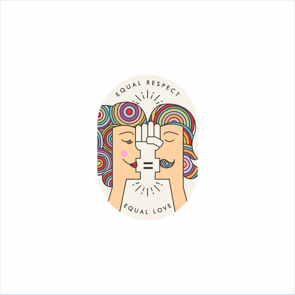 Fun illustration for a feminist brand