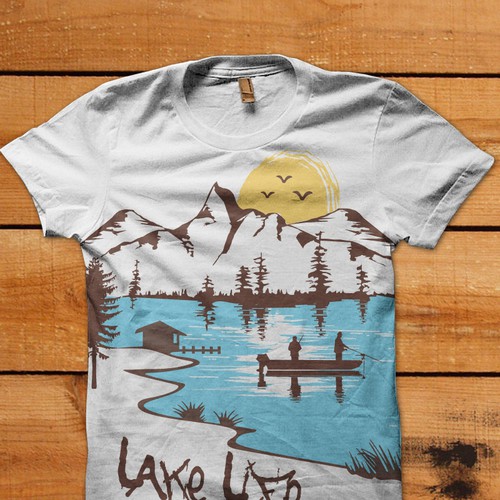 New t-shirt design wanted for LAKE LIFE デザイン by stormyfuego