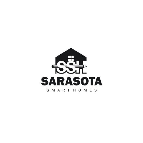 Design Sarasota Smart Homes logo for our company that does technology innovations and installations di Dswan