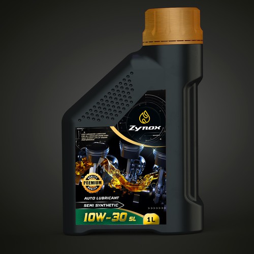 auto lubricant label design | strong , modern and powerful Design by Joe Ladislaus