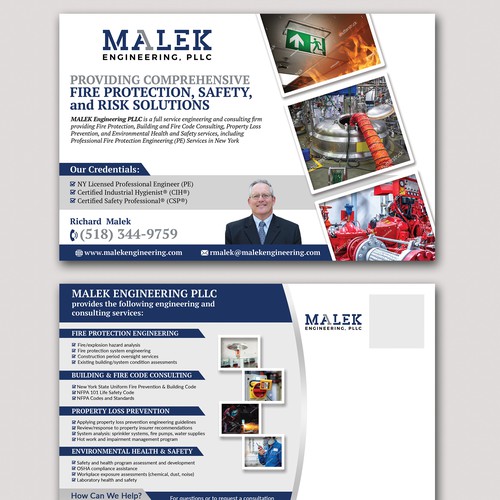 Designs | Postcard design for engineering consulting firm | Postcard ...