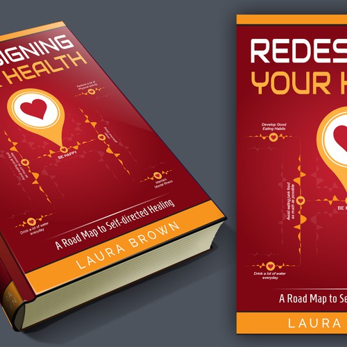 Create a striking road map to wellness book cover for Redesigning Your Health Design by DIAZ BROTHERS