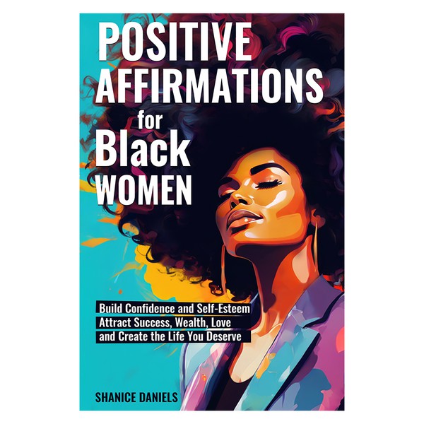 Positive Affirmation for Black Women Book Cover Design